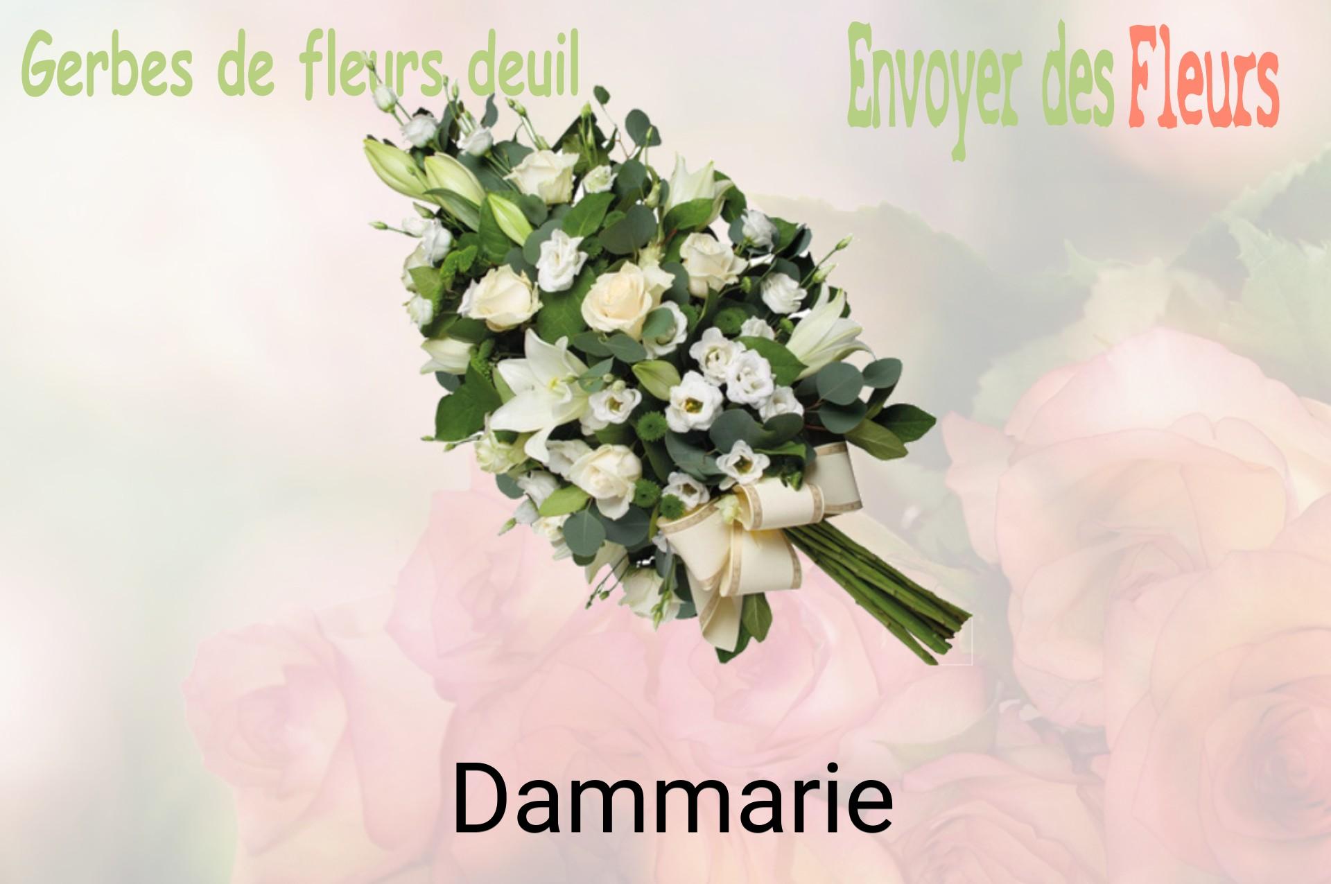 Gerbe de fleurs de deuil livrée à Dammarie